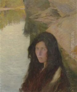 Reverie Au Bord De L'eau by Henri Martin
