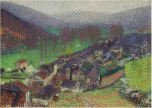 Vue De Labastide Du Vert En Contrebas De Marquayrol