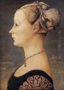 Portrait of a Girl by Antonio Del Pollaiuolo