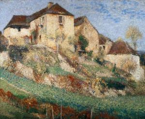 Paysage Avec Maison by Henri Martin