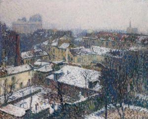 Les Toits De Paris Sous La Neige, Vus De L'atelier De L'artiste