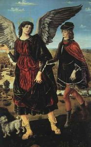 Tobias and the Angel by Antonio Del Pollaiuolo