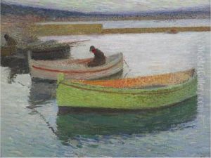 Bateaux De Peche Au Port De Collioure by Henri Martin