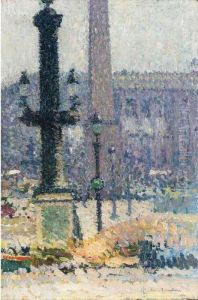 Etude Pour 'les Travaux Au Place De La Concorde' by Henri Martin