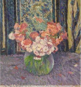 Vase De Fleurs by Henri Martin