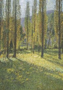 Les Peupliers by Henri Martin