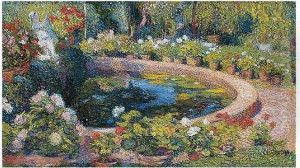 Bassin Central De Parc Du Manoir De Marquayrol by Henri Martin