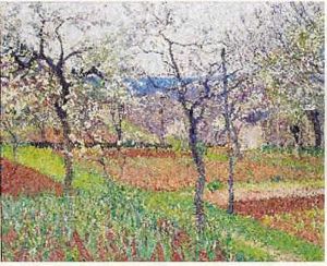 Le Verger En Fleurs by Henri Martin