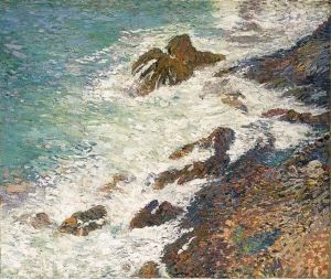 Bord De Mer, Falaise by Henri Martin