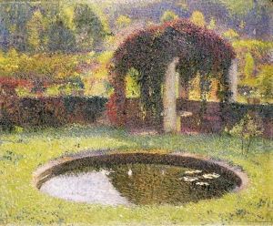 Le Bassin Et Le Tonnelle by Henri Martin