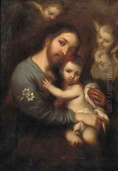 Saint Joseph carrying the Infant Christ - view 1