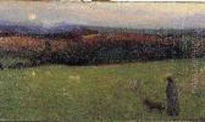 Bergere Sur La Lande by Henri Martin