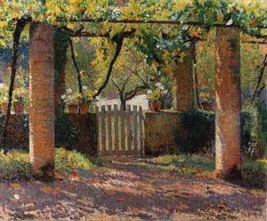 Porte Du Potager Dans La Tonnelle Sud De Marquayrol by Henri Martin
