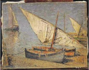 Barques A Collioure by Henri Martin