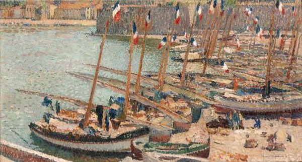 Le Quatorze Juillet Dans Le Port De Collioure
Signed 'henri Martin.' (lower Right) - view 1