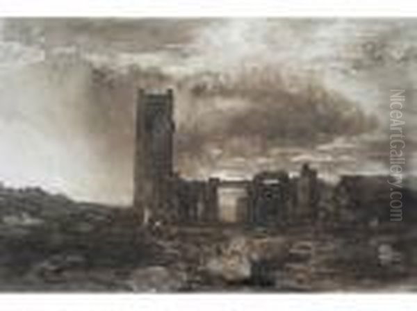 The Raven: Scene With A Ruined Tower - view 1
