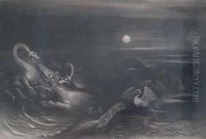 The Great Sea Dragons As They Lived by John Martin