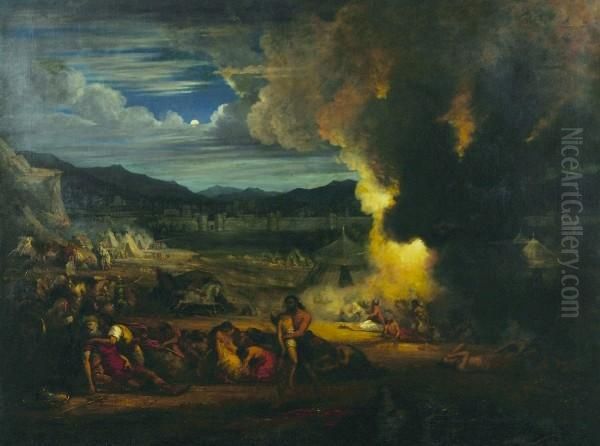 The Angel Destroying The Assyrians - view 1