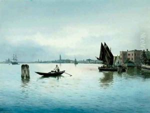 A calm day on the Venetian lagoon by Alberto Prosdocimi