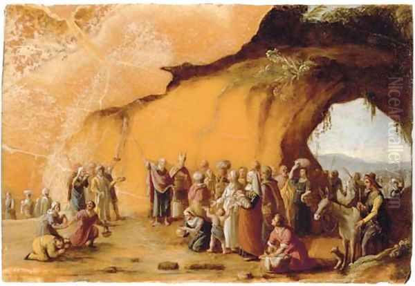 Moses Striking the Rock - view 1