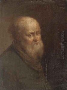Portrait of an old man by Cornelis Van Poelenburgh