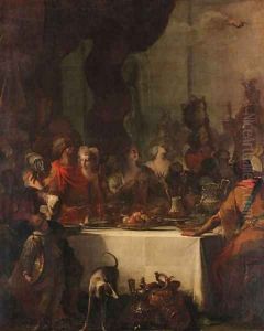 Belshazzar's Feast by Giovanni Battista Piazzetta