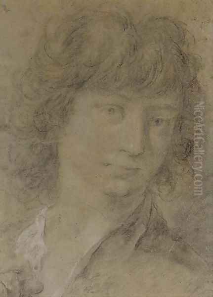 Study for the head of a young boy - view 1