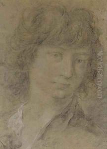Study for the head of a young boy by Giovanni Battista Piazzetta