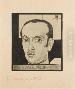 Autoritratto - L'uomo Pallido by Alberto Martini