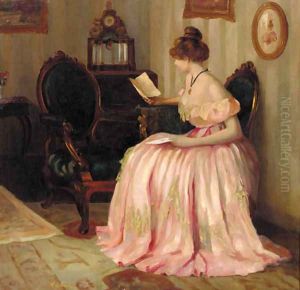 Reading a letter by Emil Pap