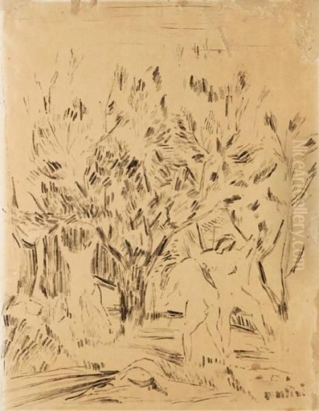 Figure Al Bagno - (1926 Ca.) - view 1