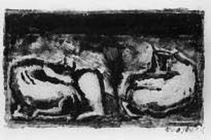 "la Stalla" 1943 by Arturo Martini