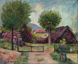 Rustico (paesaggio) by Piero Marussig