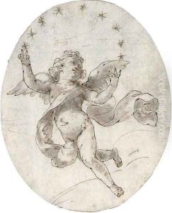 A putto with nine stars by Filippo Pedrini