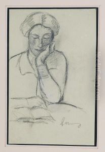 Donna Che Legge by Piero Marussig