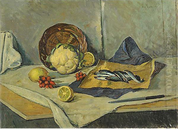 "natura Morta Con Limoni E Ravanelli"
Cm. 63x85 - Olio Su Tela
Firmato Alto A D. Datato 1923 Al Retro - view 1