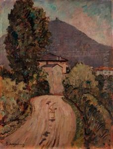 Paesaggio Ligure - (1930) by Piero Marussig