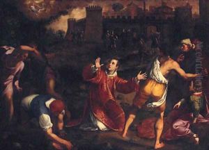 The Stoning of Saint Stephen by Gregorio Pagani