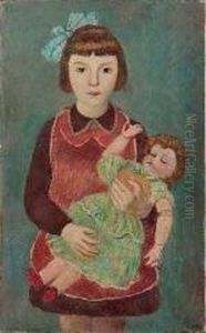Bambina Con Bambola by Piero Marussig