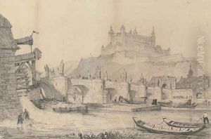 The Charles Bridge, Prague by Samuel Prout