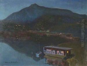 Houseboats on the Marin Delta by Charles Rollo Peters