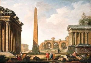 Capriccio Views of Rome The Temple of Concord by Francesco Panini