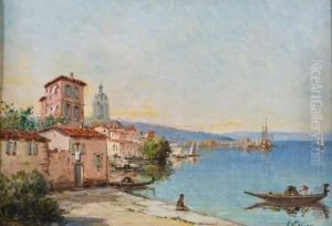 Vue D'un Port Italien.
