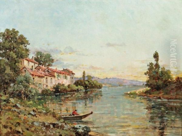 Pecheur Sur La Riviere - view 1