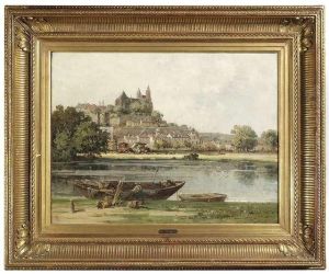 French Townsituated At A River