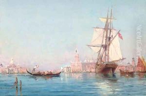 Vessels before Venice by Luc Raphael Ponson