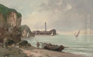 Preparing For A Fishing Trip by Gustave Mascart