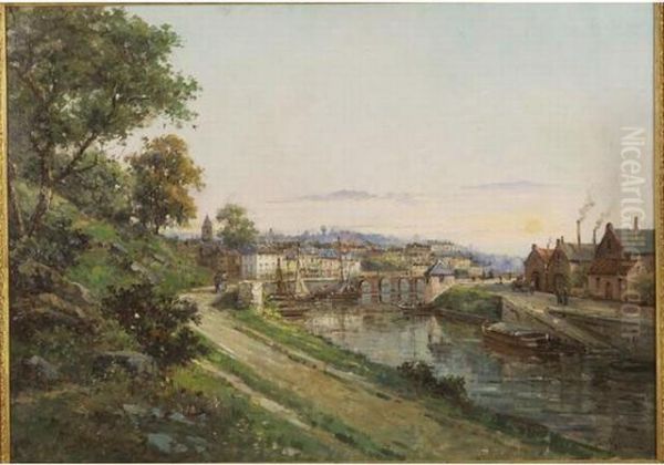 Gustave Mascant . "auray - view 1