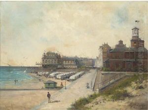 Sur La Plage by Gustave Mascart