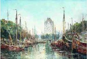 < Canal En Hollande >. < Canal En Hollande >.